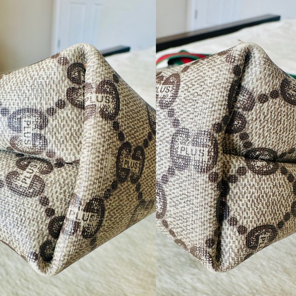 Gucci Plus PVC leather Tote Bag with attached Key Chain Wallet - Picture 6 of 16